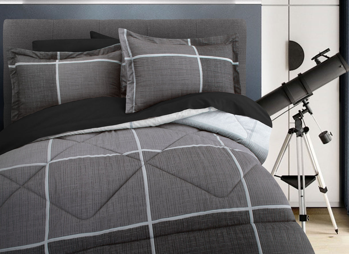 Coordinado Bohen | Queen Size | Edredón y Fundas decorativas*