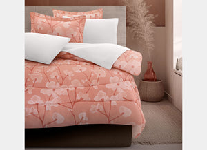 Coordinado Cindel Coral (Edredón y Fundas decorativas)