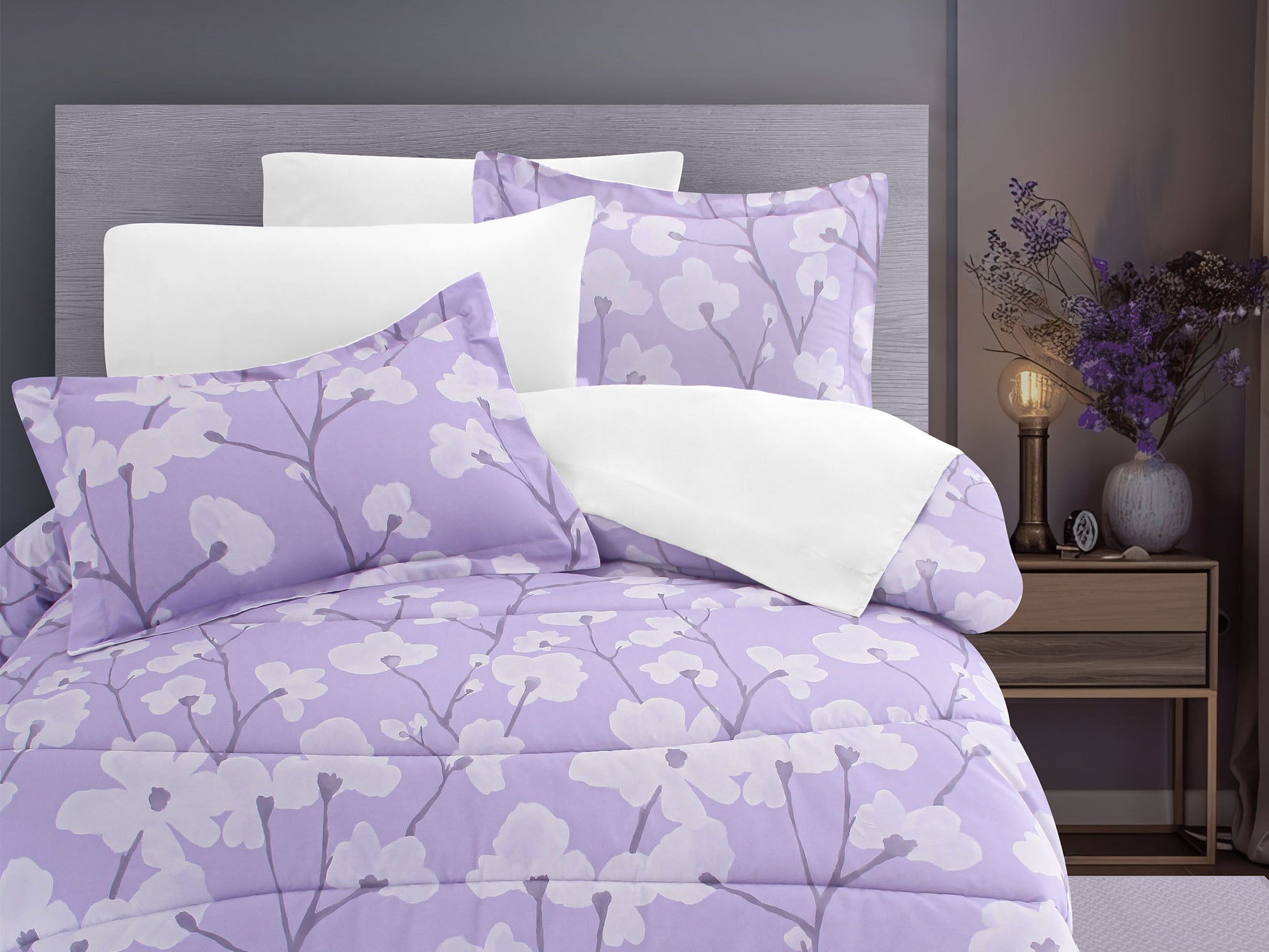 Edredón Cindel Lila | 100% Algodón