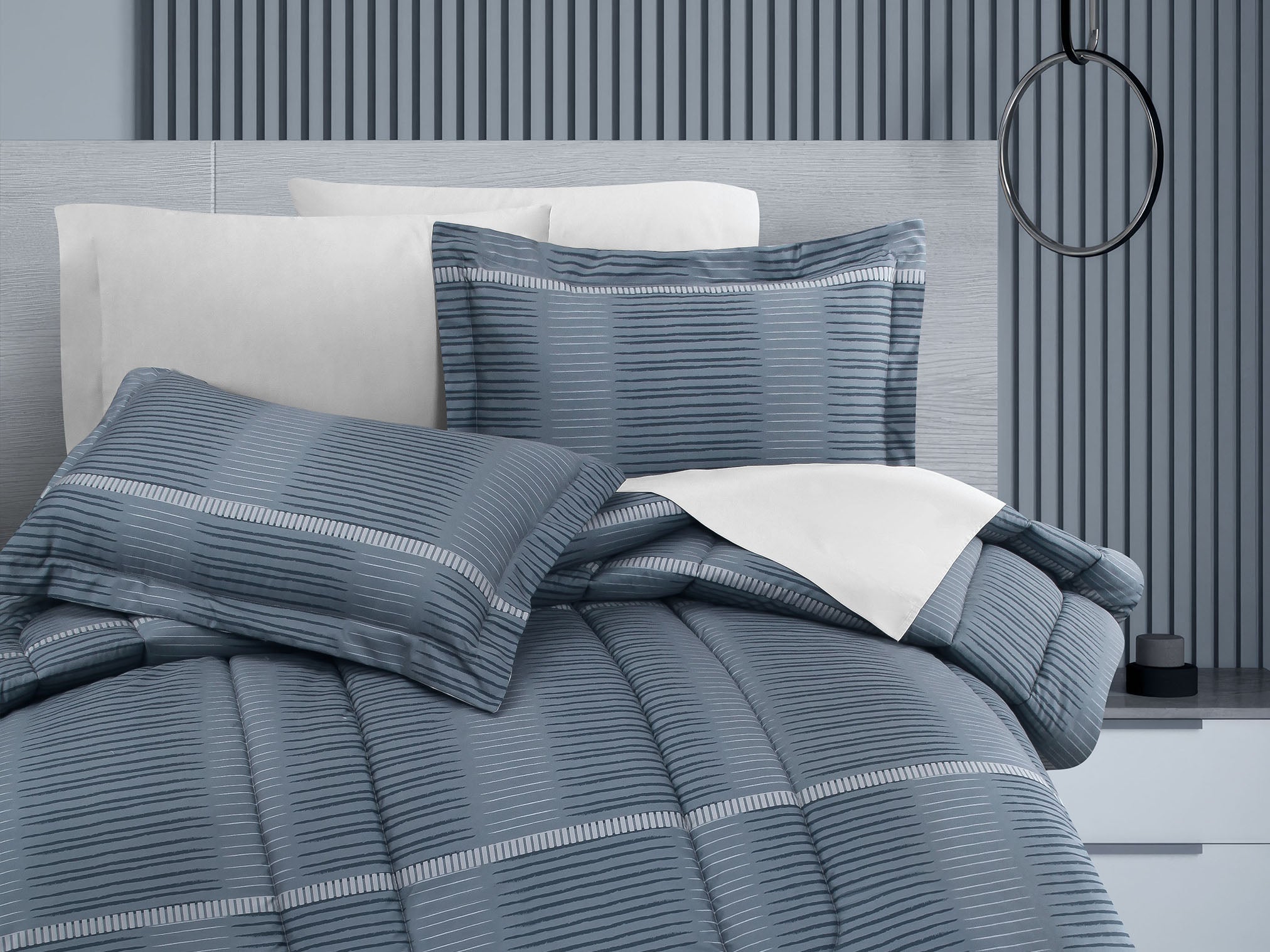 Edredón Elide Azul | Microfibra Ultrasuave