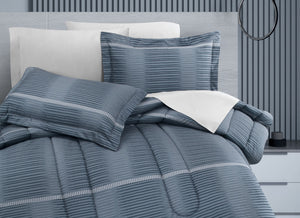 Coordinado Elide Azul (Edredón y Fundas decorativas)