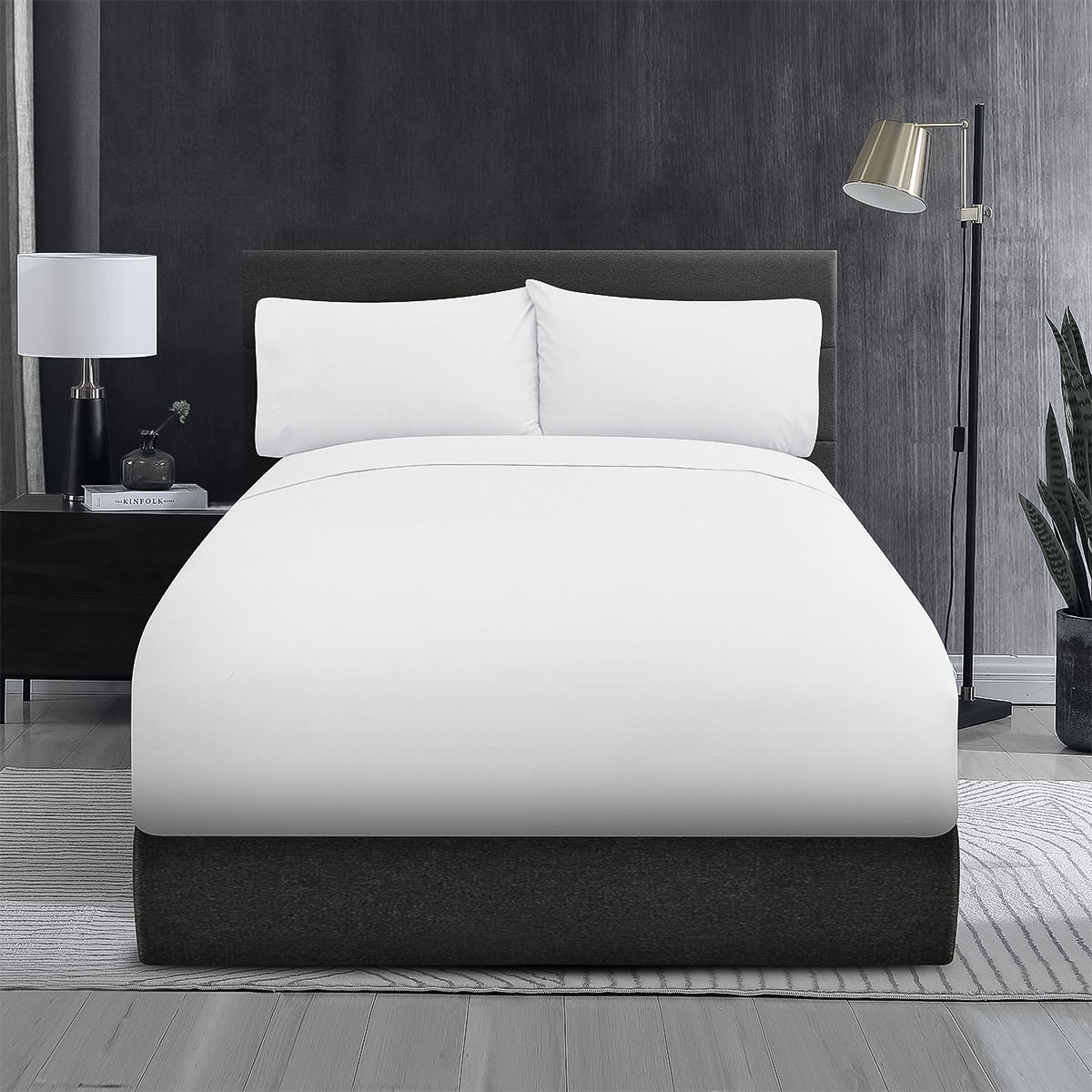 Sábanas Lucca King Blanco | 100% Algodón | Fina Muselina de 144 hilos*