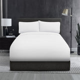 Sábanas Lucca King Blanco | 100% Algodón | Fina Muselina de 144 hilos*