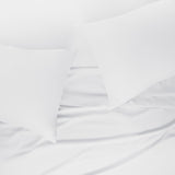 Sábanas Lucca King Blanco | 100% Algodón | Fina Muselina de 144 hilos*