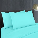 Sábanas Lucca King Aqua Minta | 100% Algodón | Fina Muselina de 144 hilos*