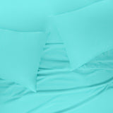 Sábanas Lucca King Aqua Minta | 100% Algodón | Fina Muselina de 144 hilos*