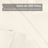 Sábanas Mantova · 100% Algodón · Tejido de Satín de 500 Hilos.