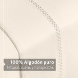 Sábanas Mantova · 100% Algodón · Tejido de Satín de 500 Hilos.
