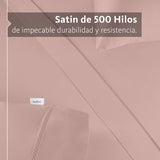 Sábanas Mantova · 100% Algodón · Tejido de Satín de 500 Hilos.