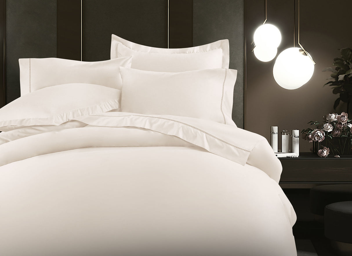 Duvet Mantova · 100% Algodón · Tejido de satín de 500 hilos · Máxima frescura · Extraordinario descanso ·