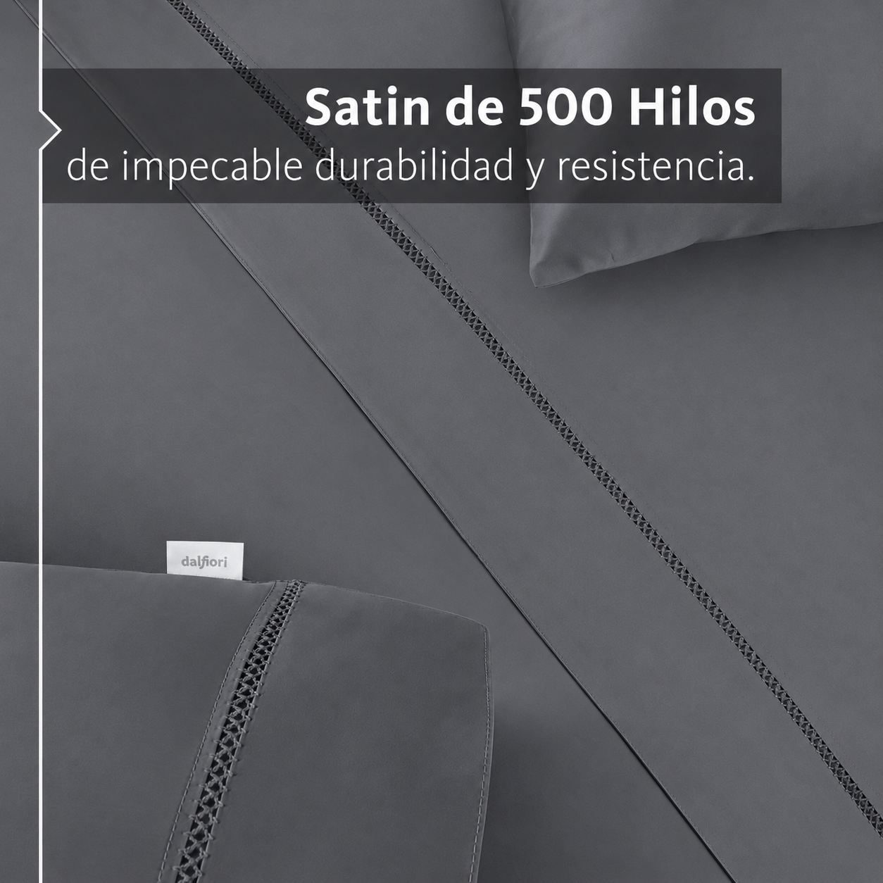 Sábanas Mantova · 100% Algodón · Tejido de Satín de 500 Hilos.