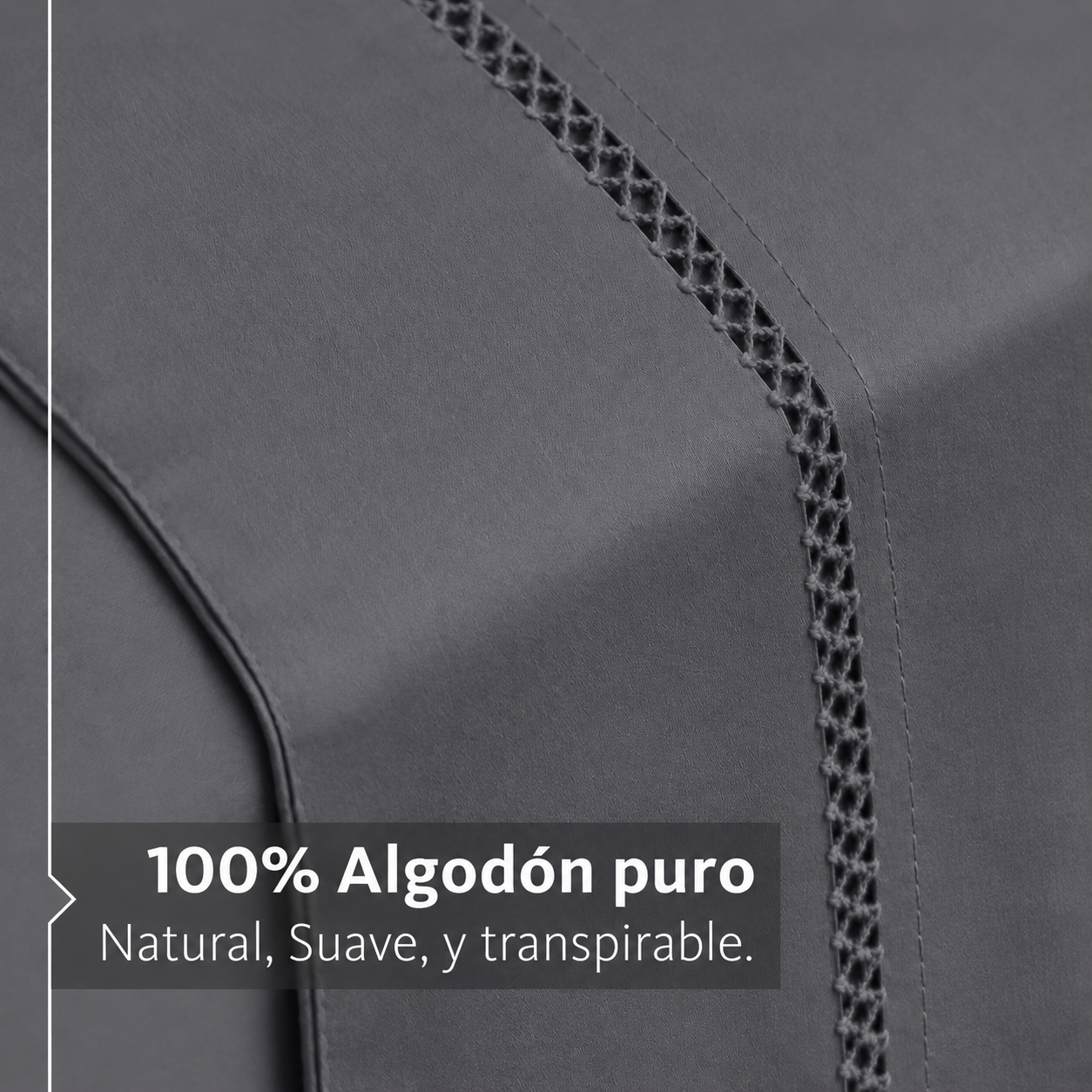 Sábanas Mantova · 100% Algodón · Tejido de Satín de 500 Hilos.