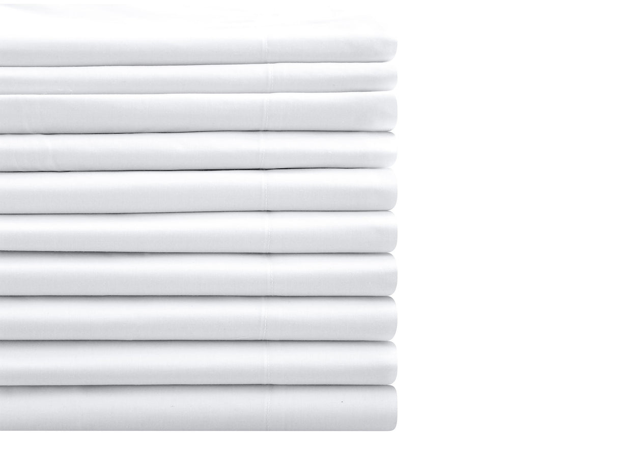 Set de 10 fundas para almohada Normal de 50 x 70 cm de Percal 200 Hilos 100% algodón Dalfiori Hotel