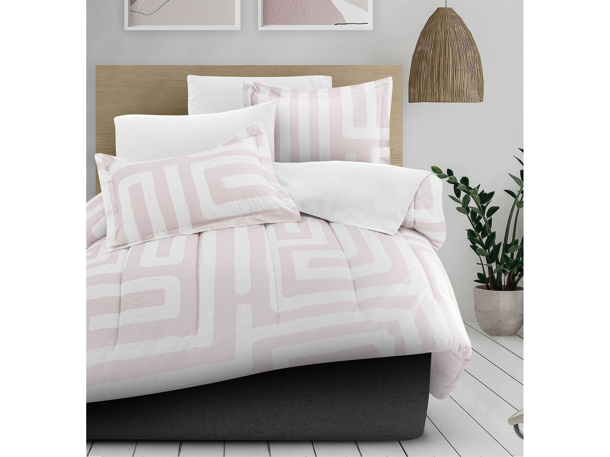 Edredón Pisani Rosa | 100% Algodón