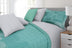 Colcha Shein Individual | Aqua | Microfibra Ultrasuave*
