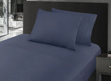 Sábanas Caliope · Azul Medianoche · 100% Tencel · 400 Hilos