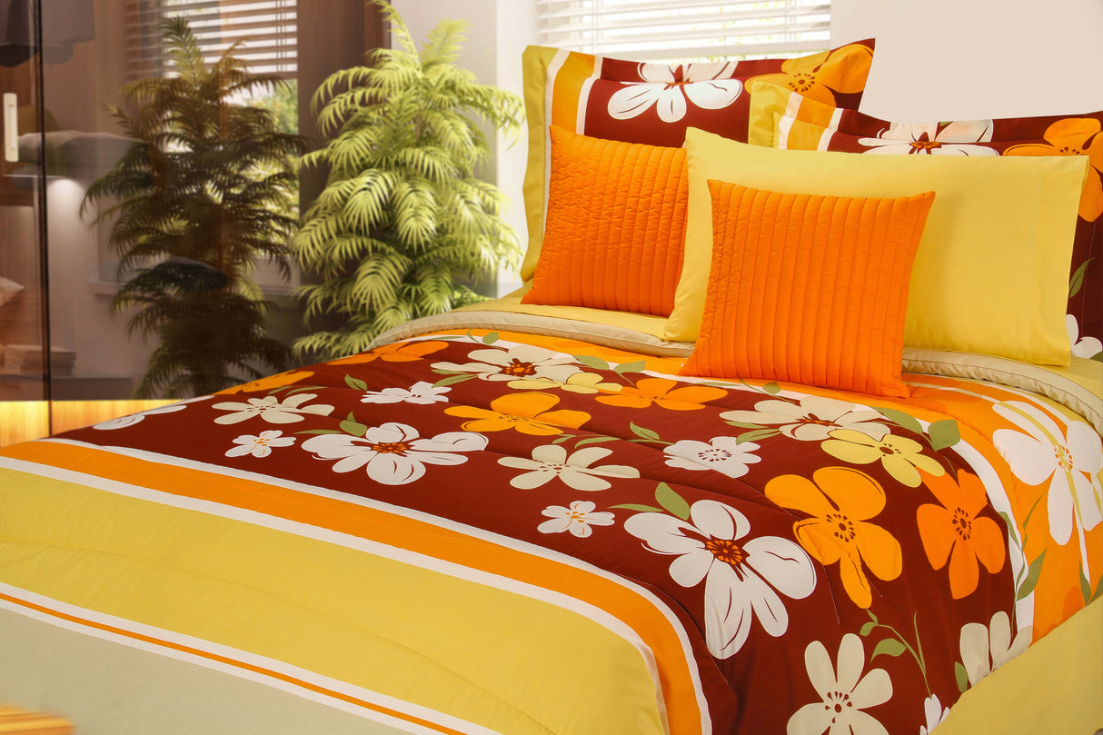 Coordinado Valeria Individual | Edredón y Funda decorativa | 50% Algodón 50% Poliéster*