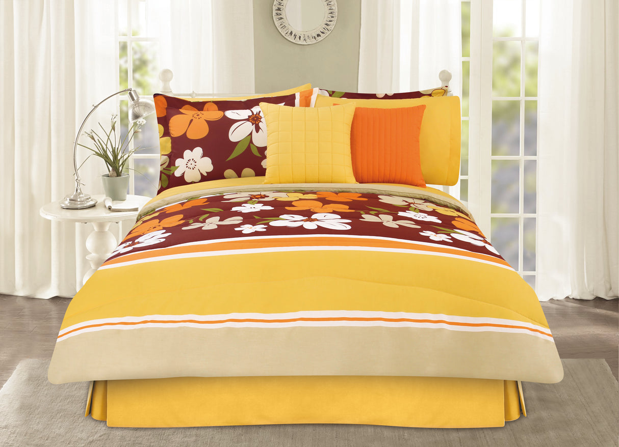 Coordinado Valeria Individual | Edredón y Funda decorativa | 50% Algodón 50% Poliéster*