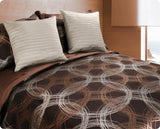 Coordinado Tesla Queen Size | Cubre Edredón, Edredón Interior y Fundas decorativas | Mezcla de fibras*