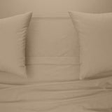 Sábanas Zarco Queen Size Capuchino | 50% algodón, 50% poliéster. | 140 Hilos*