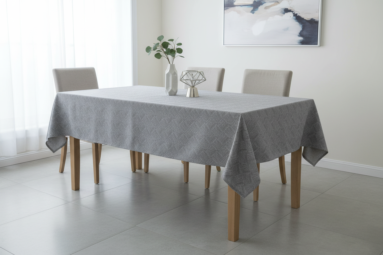 Banner horizontal con mantel sin borlas