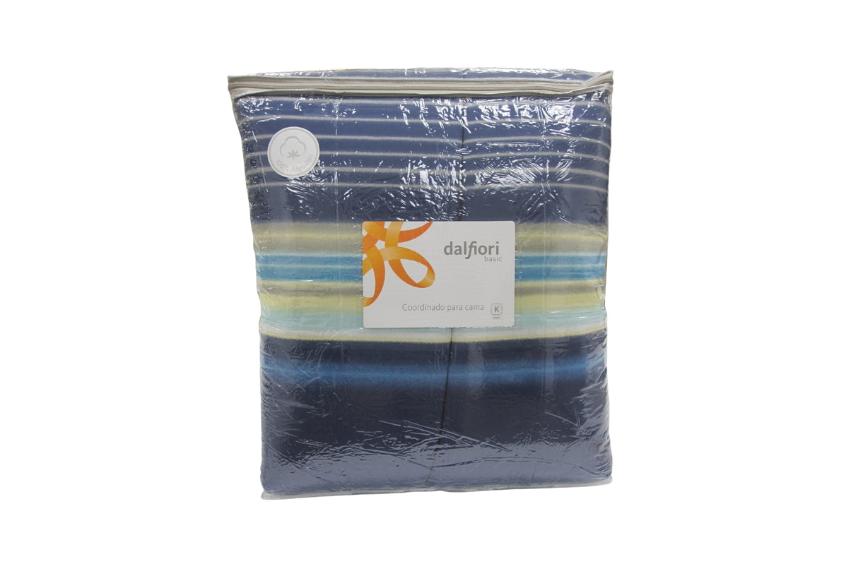 Coordinado Barents Juego de Sábanas, Edredón y Funda decorativa | 100% Algodón*