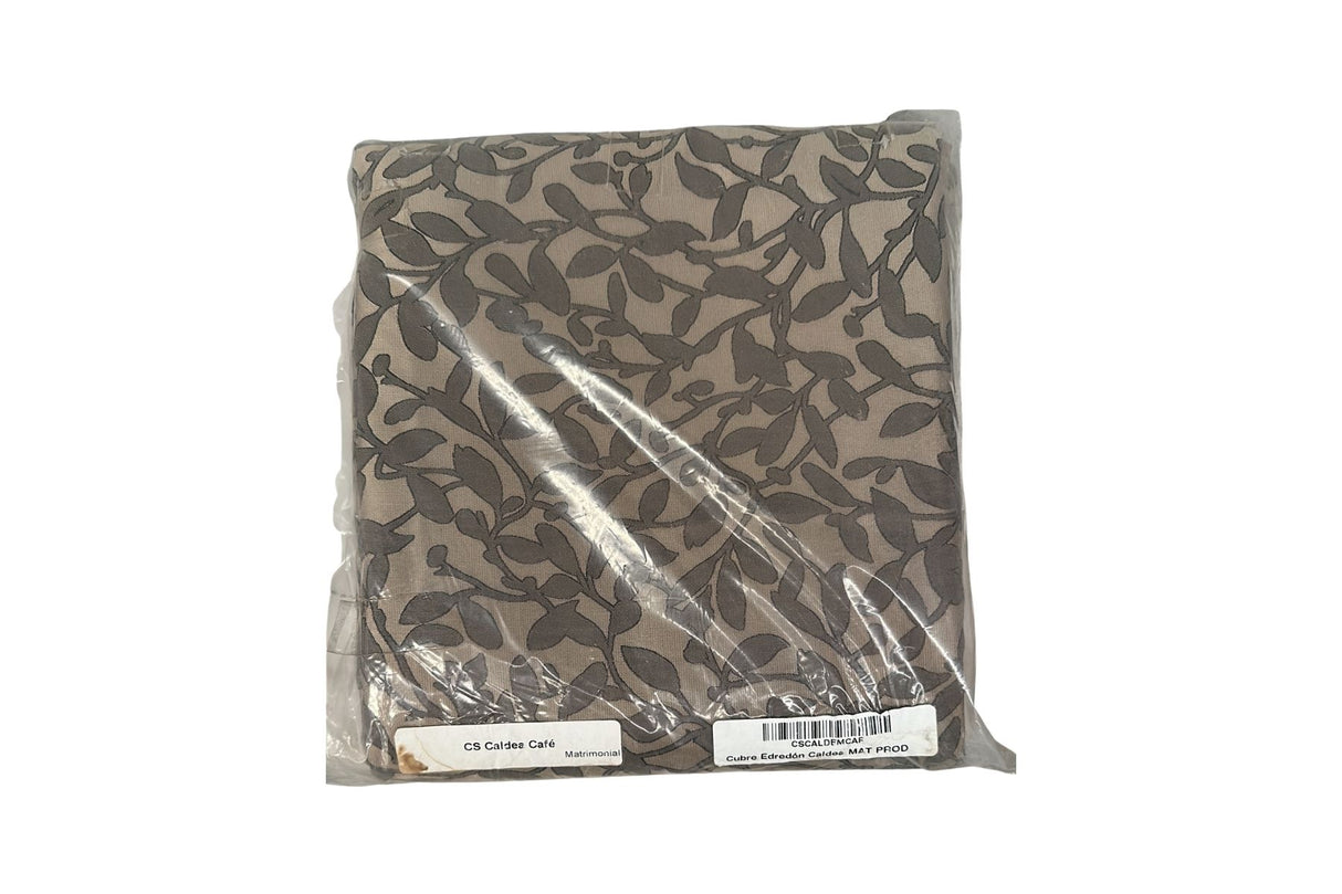 Coordinado Caldea Matrimonial Cubre Edredón y Fundas decorativas | Jacquard*