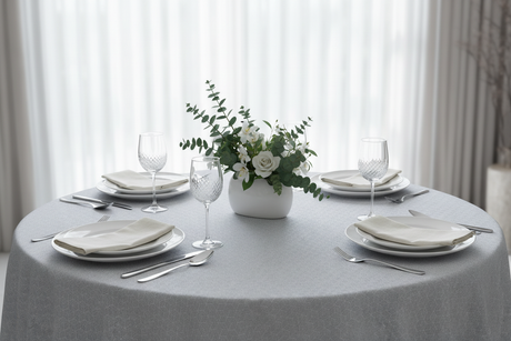 Mesa circular emplatada