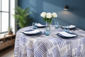 Mesa circular navy luxury