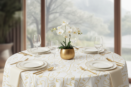 Mesa circular spa contemporáneo