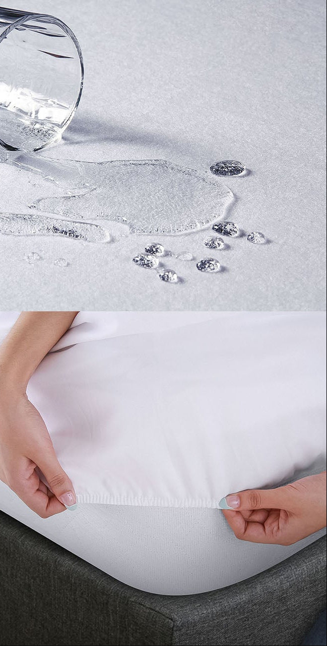 Protector de Colchón Matrimonial | Transpirable e Impermeable | 80% Algodón, 20% Poliéster.