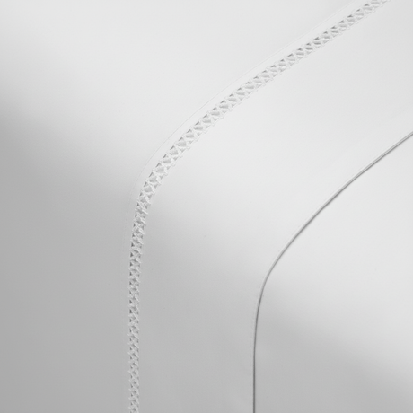 Sábanas Mantova Gris Claro - Detalle bordado