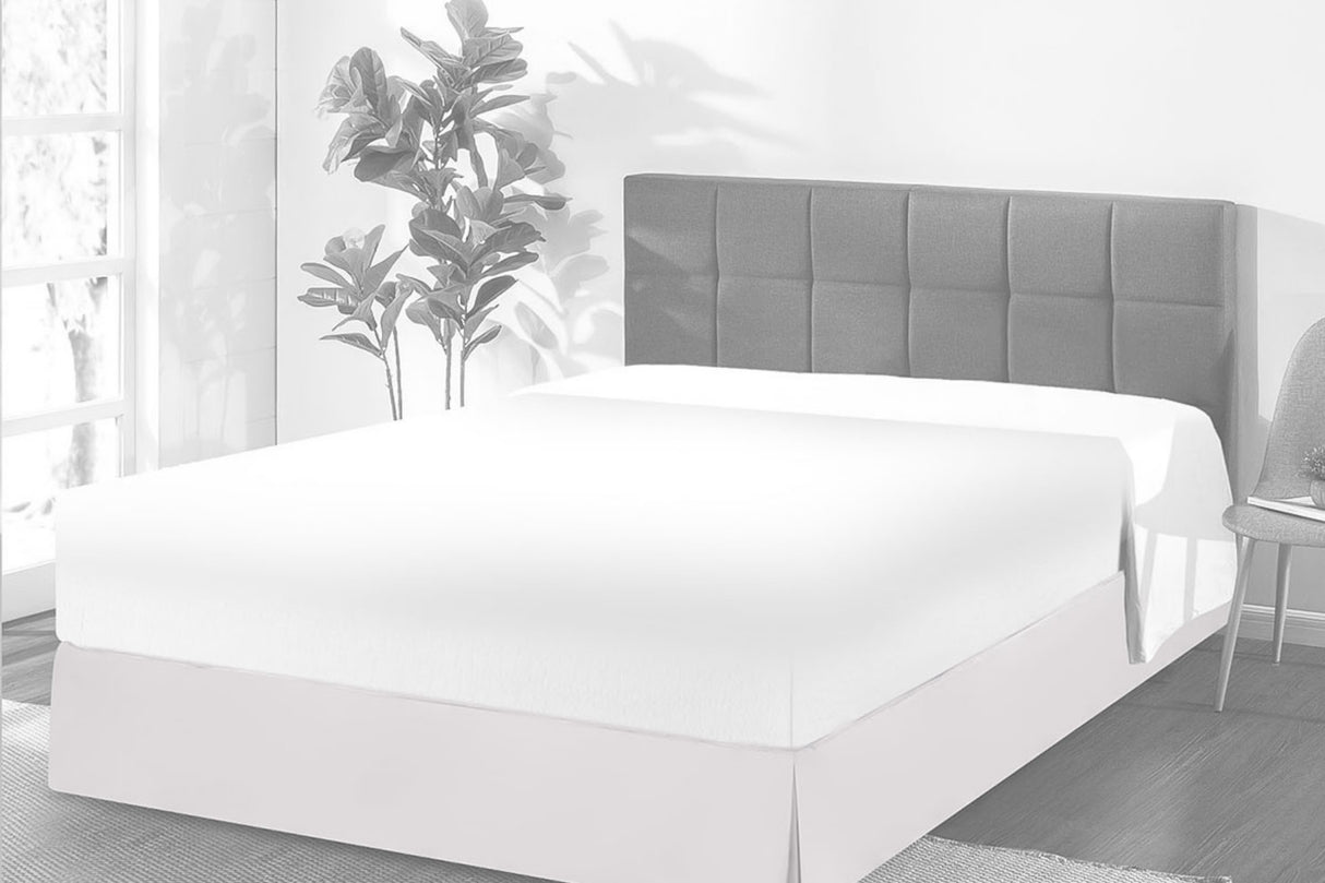 Cubre Box Yanka Plata Matrimonial | Microfibra Ultrasuave*