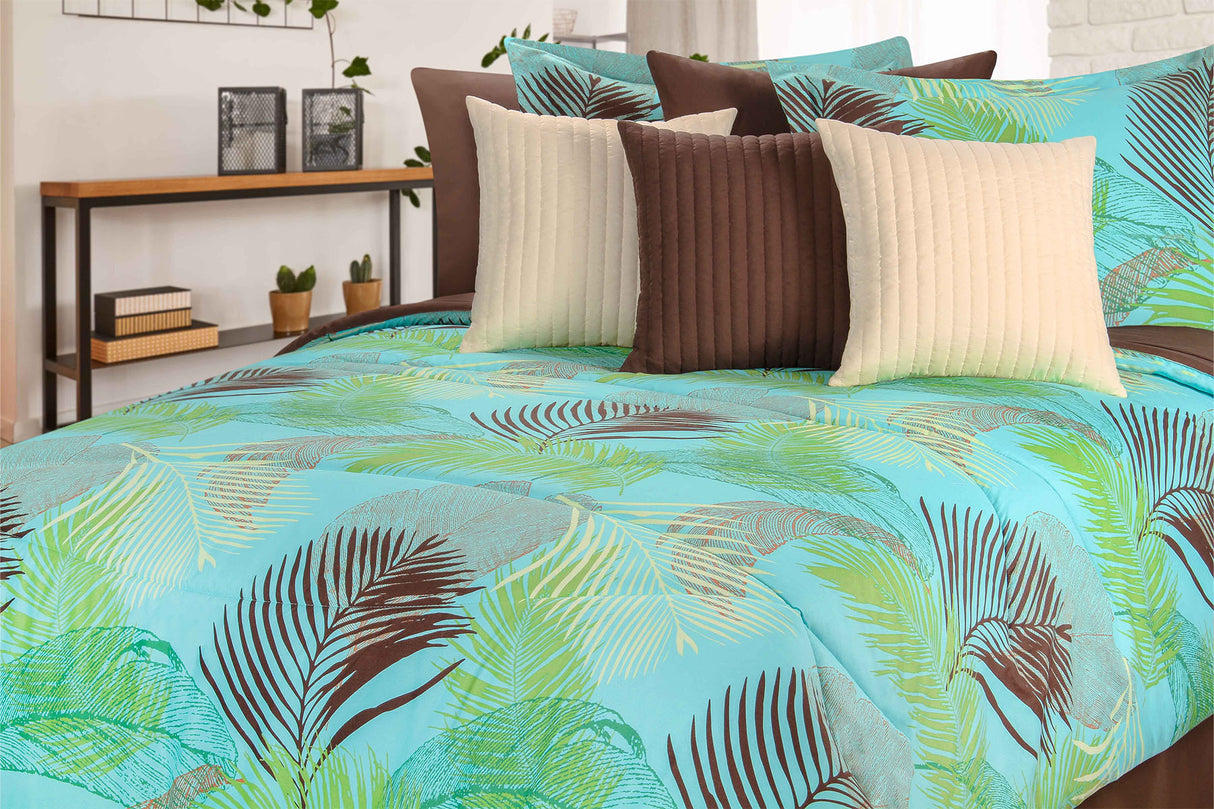 Coordinado Individual Aitana | Edredón y Funda decorativa King | Microfibra Ultrasuave*