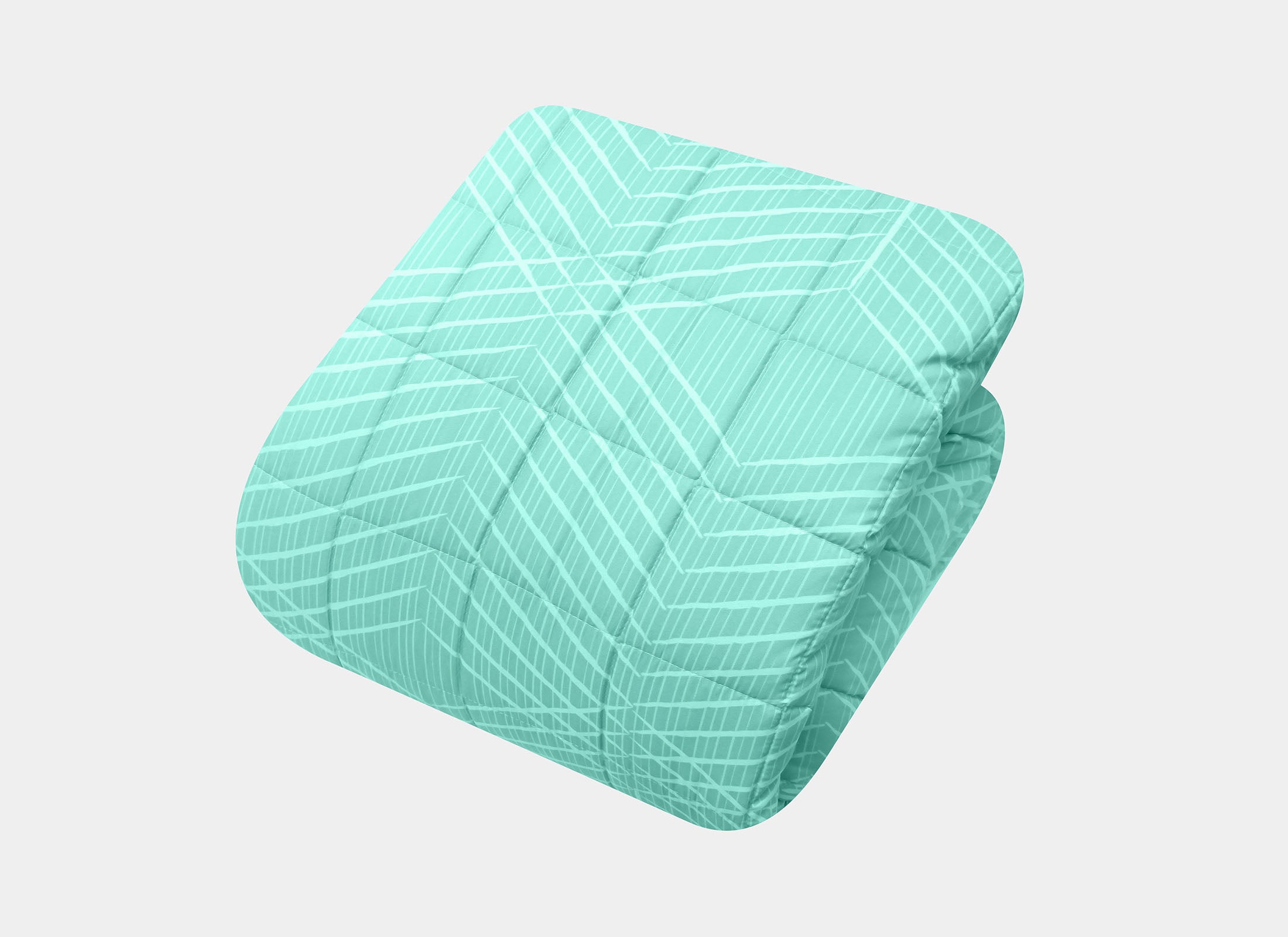 Coordinado Kenai Turquesa Individual | Colcha y Funda decorativa | Microfibra Ultrasuave*