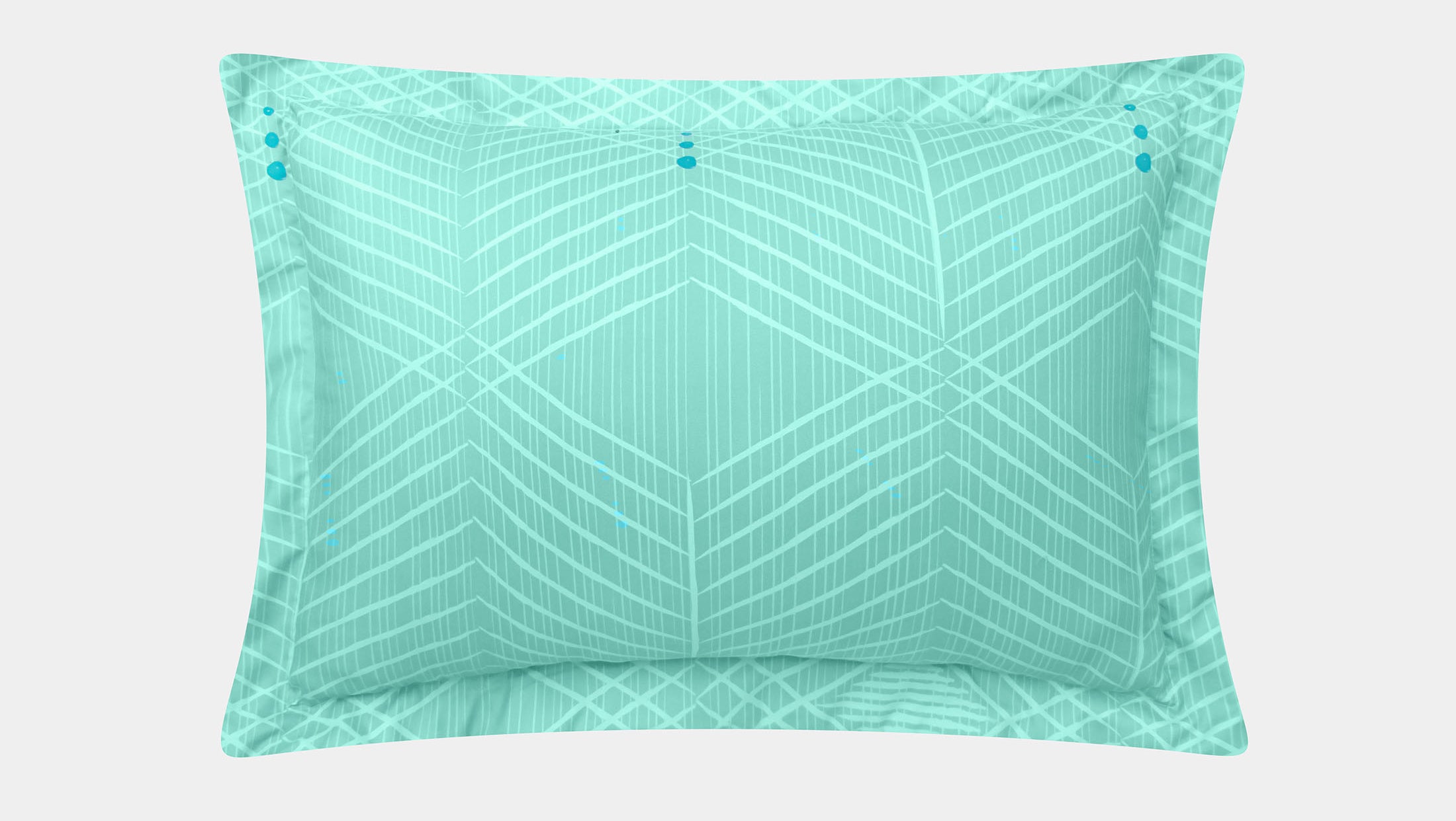 Coordinado Kenai Turquesa Individual | Colcha y Funda decorativa | Microfibra Ultrasuave*