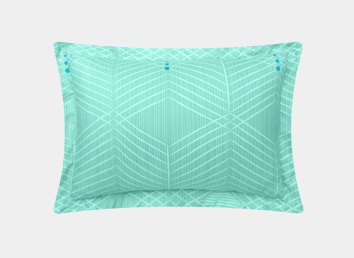 Coordinado Kenai Turquesa Individual | Colcha y Funda decorativa | Microfibra Ultrasuave*