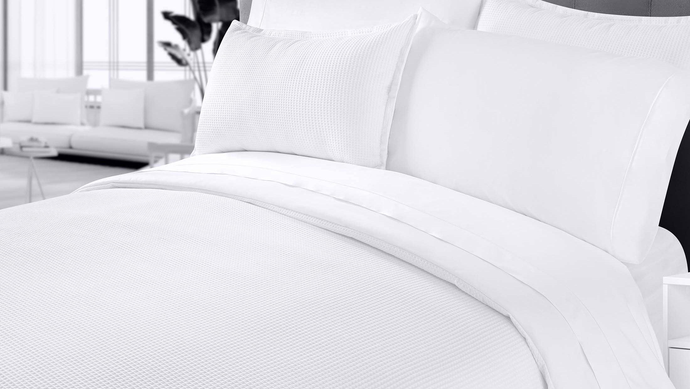 Duvet Luma |  35% algodón 65% poliéster  | Tejido de Waffle