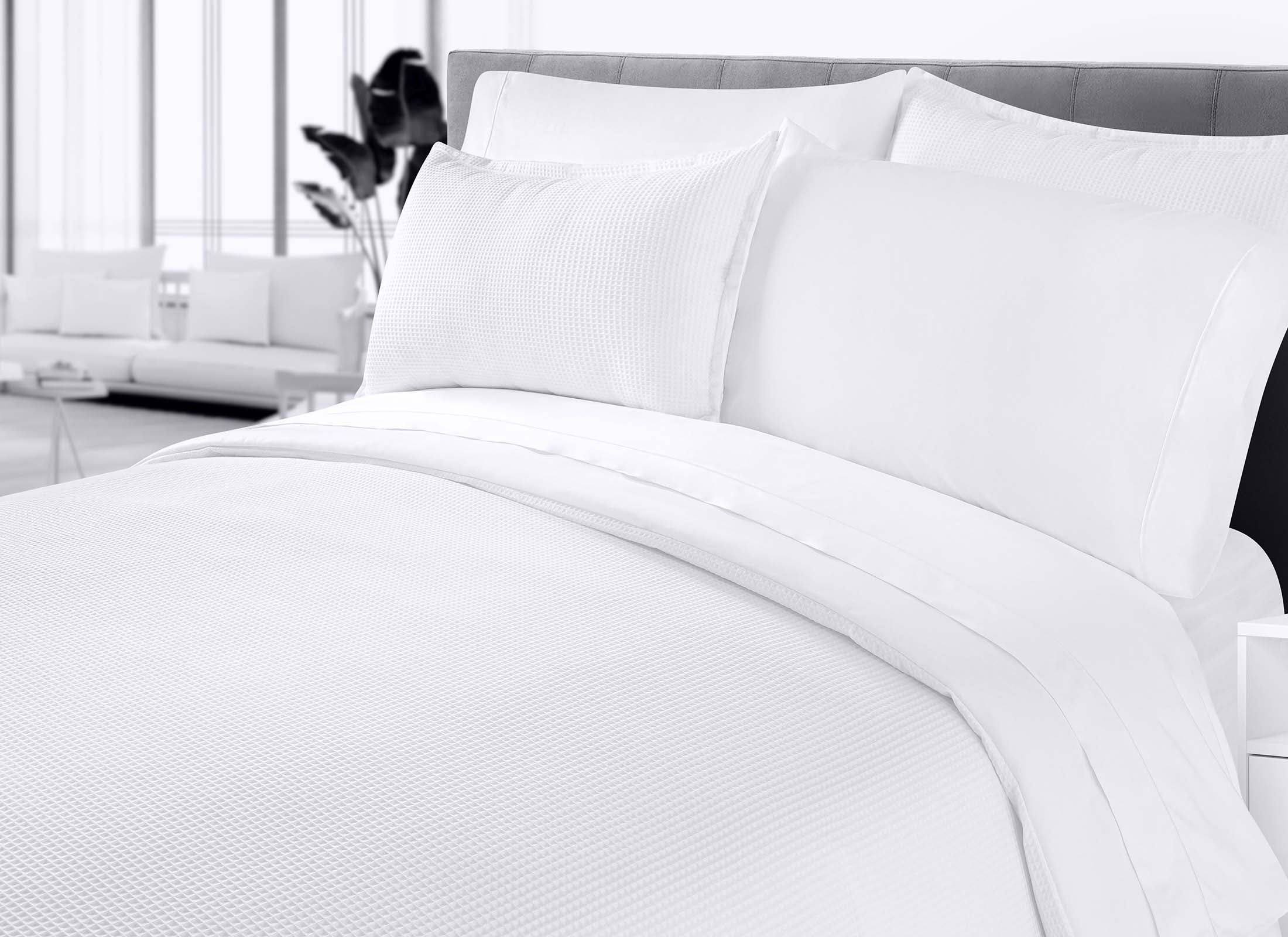 Duvet Luma |  35% algodón 65% poliéster  | Tejido de Waffle