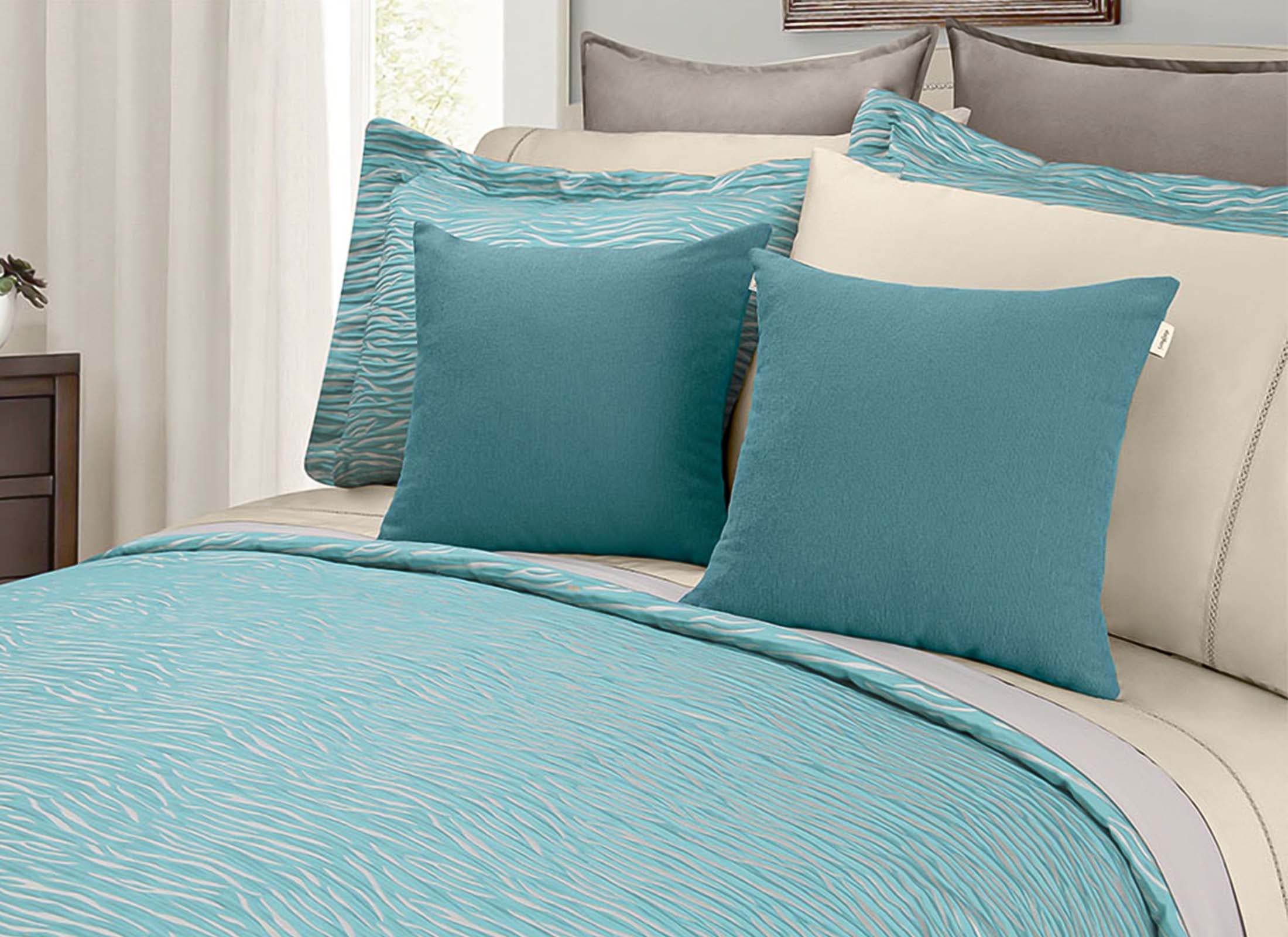 Coordinado Stella Queen Size | Cubre edredón con relleno  | Microfibra Ultrasuave*