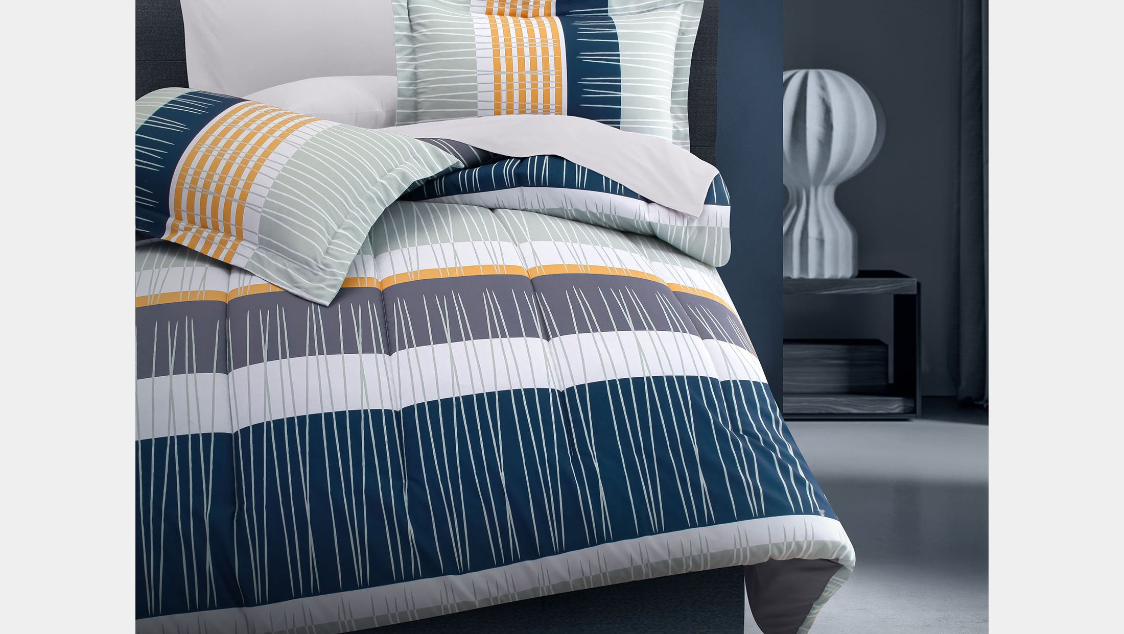 Coordinado Tabor Individual | Edredón y funda decorativa King  | Microfibra Ultrasuave*